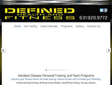 Tablet Screenshot of definedfitnesswr.com